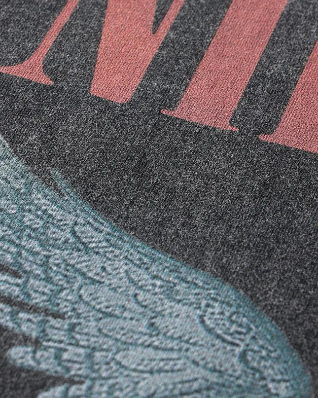 Vintage Angel Print Grunge Oversized Tshirts Men