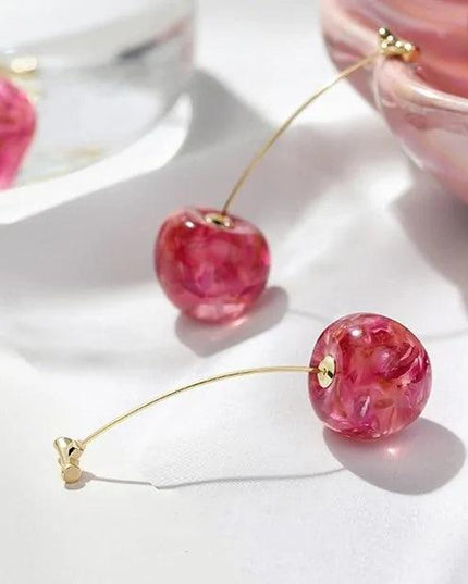 Cherry Drop Earrings