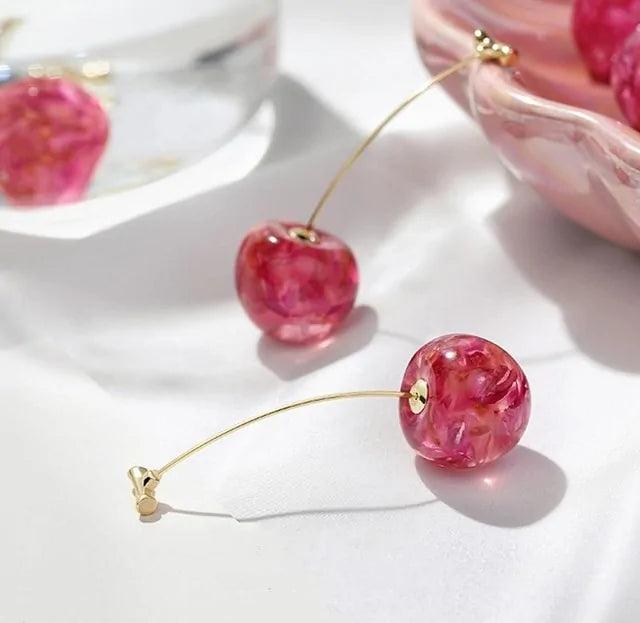 Cherry Drop Earrings