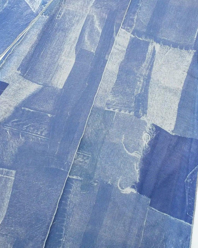 Vintage Denim Mesh Dress