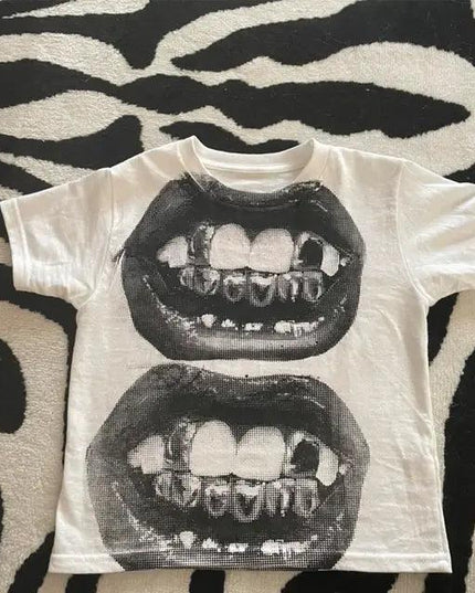 Short-Sleeve Punk Y2K Baby Top