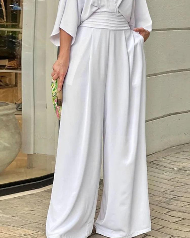 Simple Temperament Elegant V-neck