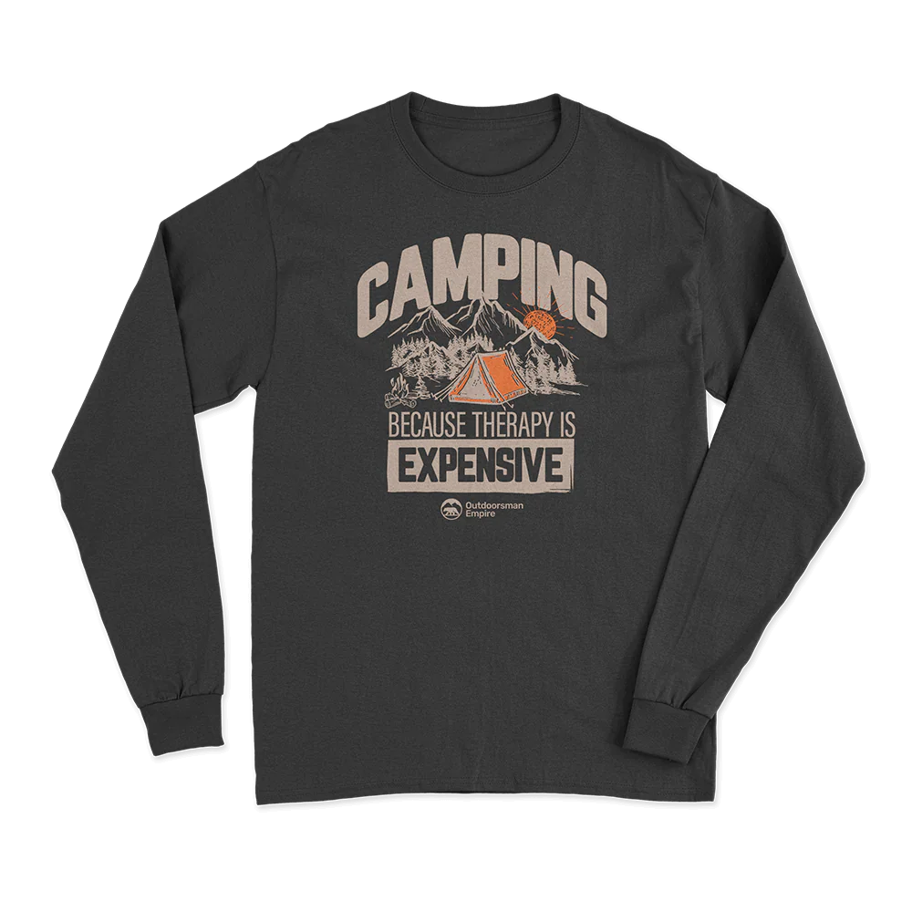 Camping No Expensive Men Long Sleeve Shirt