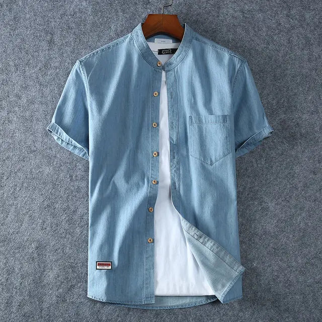 Plus Size Denim Shirt