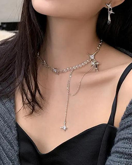 Vintage Water Drop Pendant Tassel Necklaces