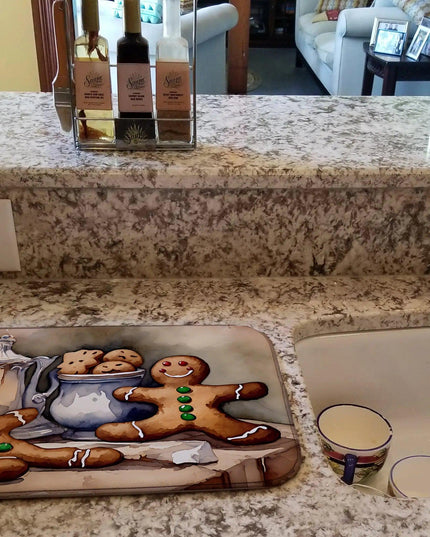 Christmas Gingerbread Dish Drying Mat