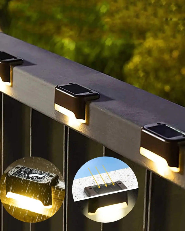 Waterproof Solar Deck  Step Lights