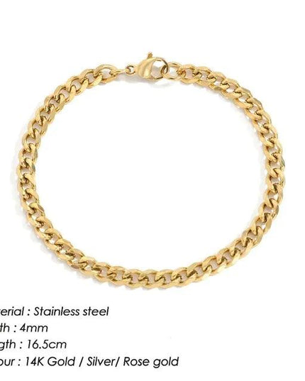 Curb Chain Stainless Steel Bracelet