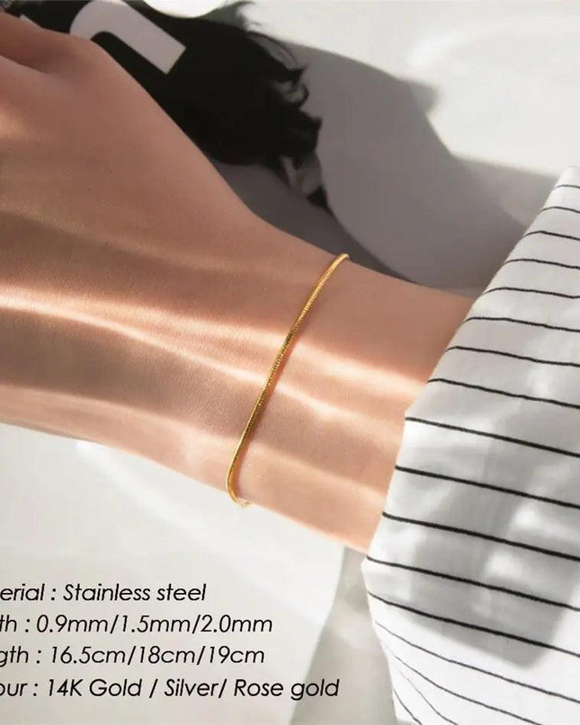 Stainless Steel Snake Chain Bracelet