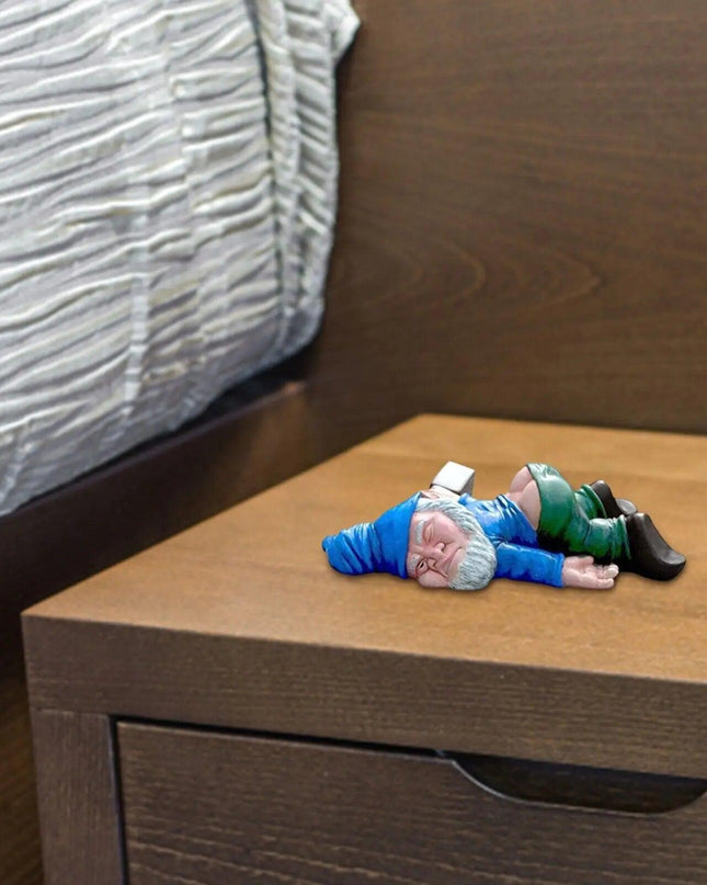 Drunk Dwarf Garden Gnome Decoration Drunken Ornament Decor Yard Patio Lawn US