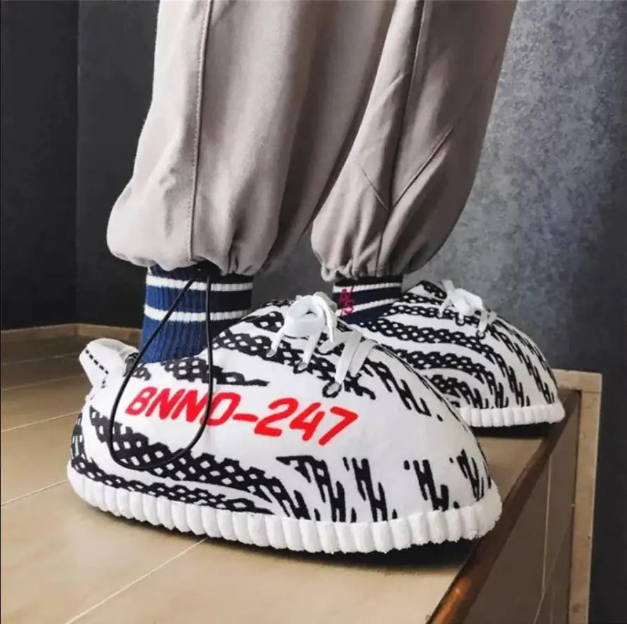 Zebra Stylish Novelty Sneaker Slippers