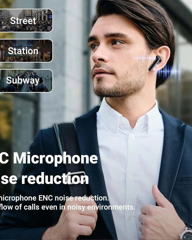 Bluetooth Earbuds Headset 5.3 Wireless Noise Cancelling TWS Trucker Waterproof