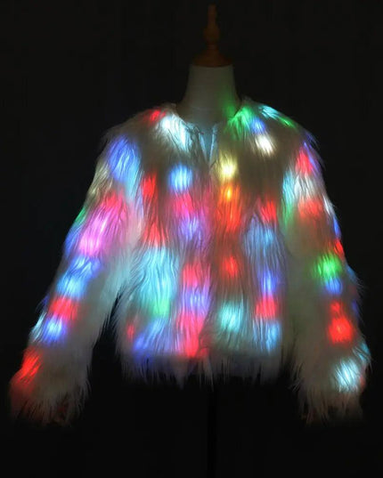 Women Faux Fur Coat Valentine Cosplay