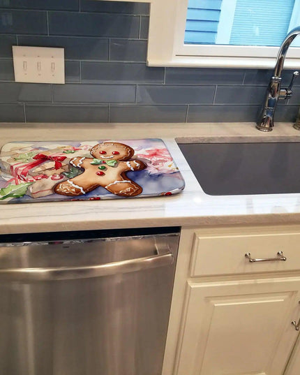 Christmas Gingerbread Dish Drying Mat