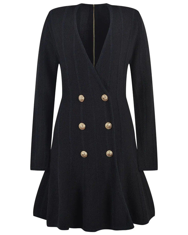 Double-Breasted Mini Dress