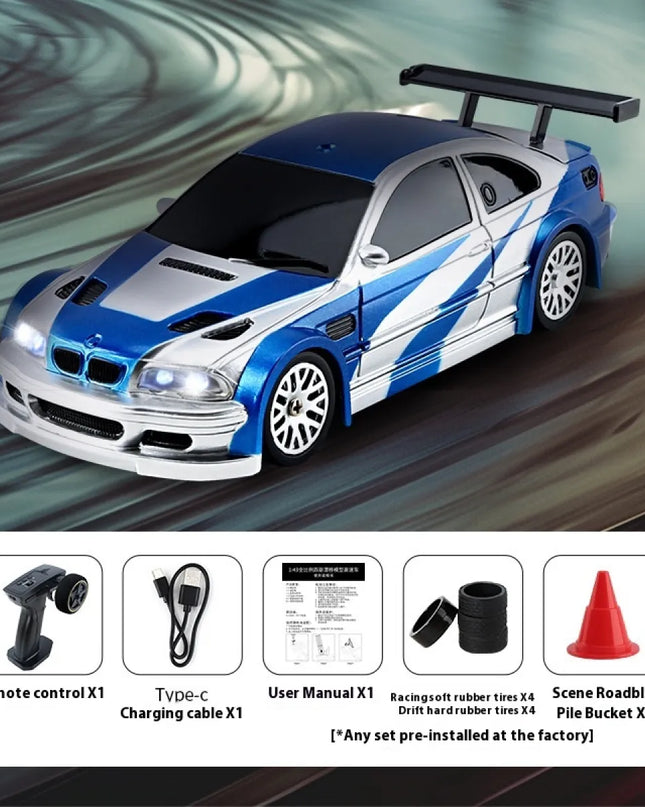 Mini 4-Wheel Drift RC Car – Indoor Remote Control