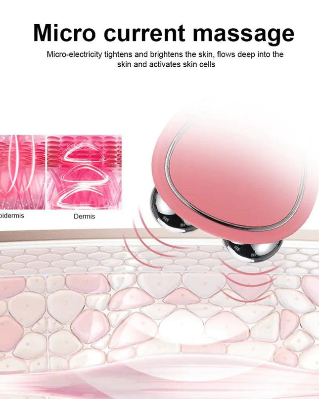 Facial Lifting Microcurrent Roller Face Massager