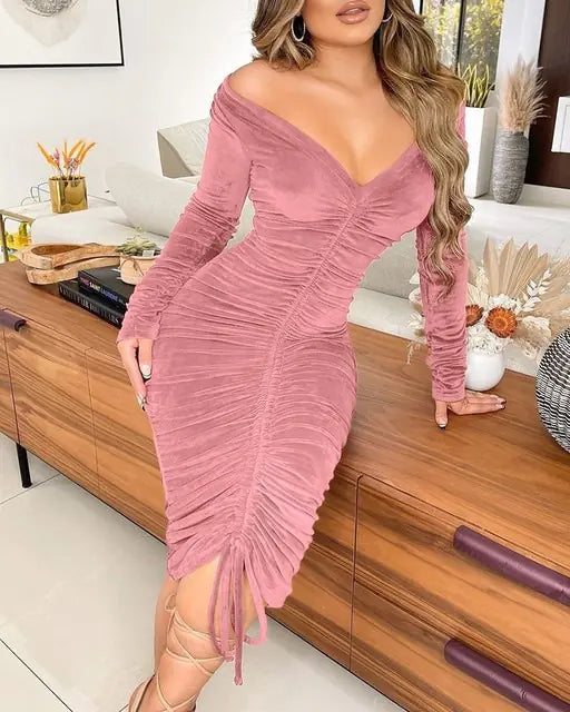 Pencil Velvet Dress