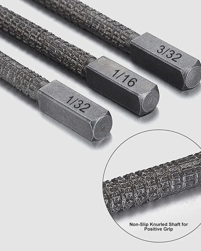 4 Piece Nail Setter & Center Punch Set 4" Wood Metal Super Impact Resistance USA