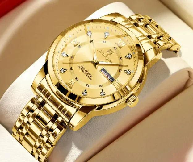 Waterproof Men's Double Calendar Luminous Quartz Watch