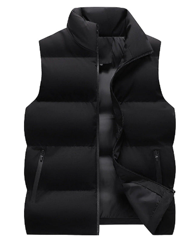 Neck Protection Zipper Cardigan Men Winter Coat