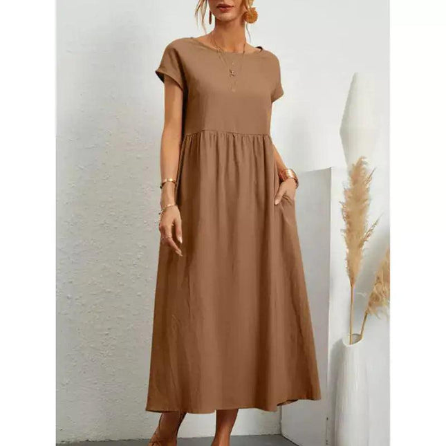 Fernanda Long Linen Dress