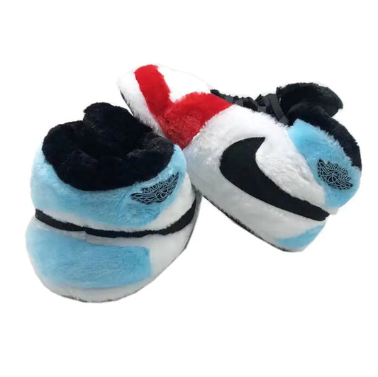 Blue Red AJ 1 Novelty Sneaker Slippers