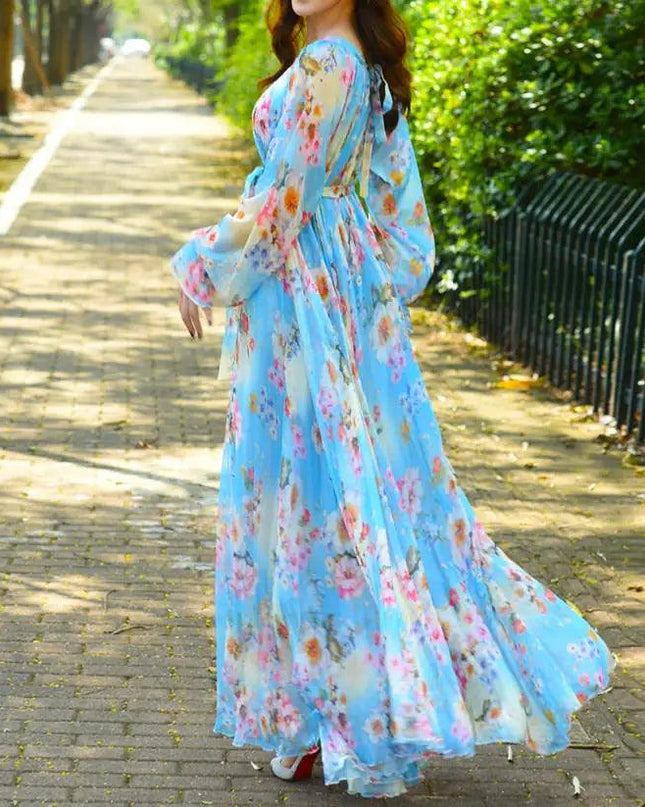 Maxi Dress Floral Printed