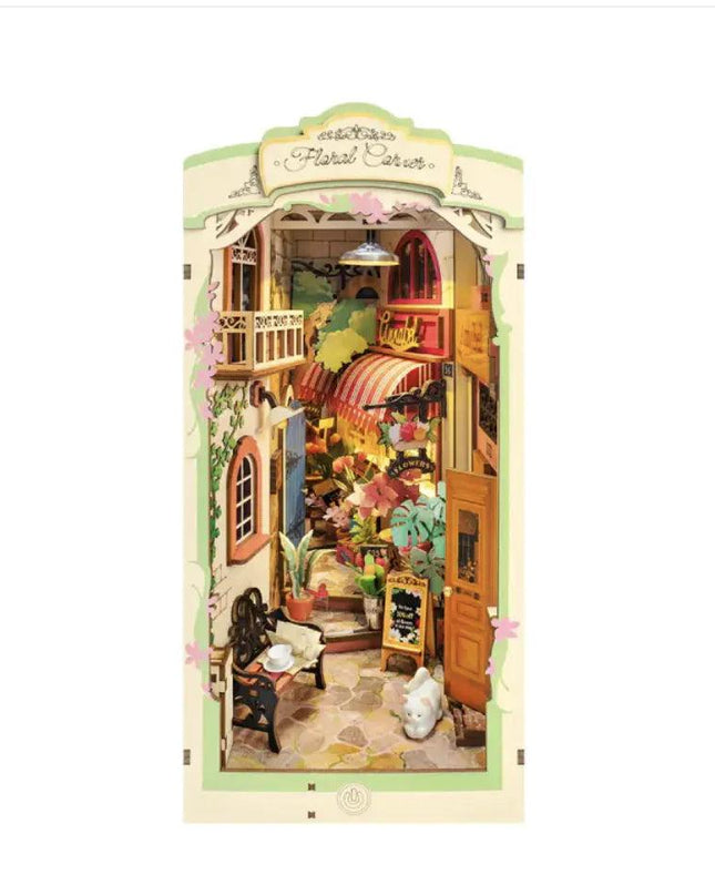 Rolife Floral Corner DIY 3D Wooden Book Nook Kit