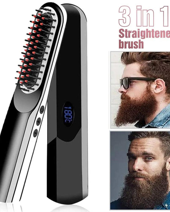 Wireless Men Quick Beard Straightener