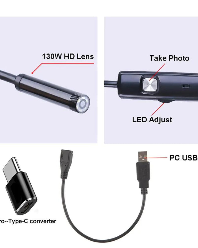 Adjustable Waterproof Endoscope