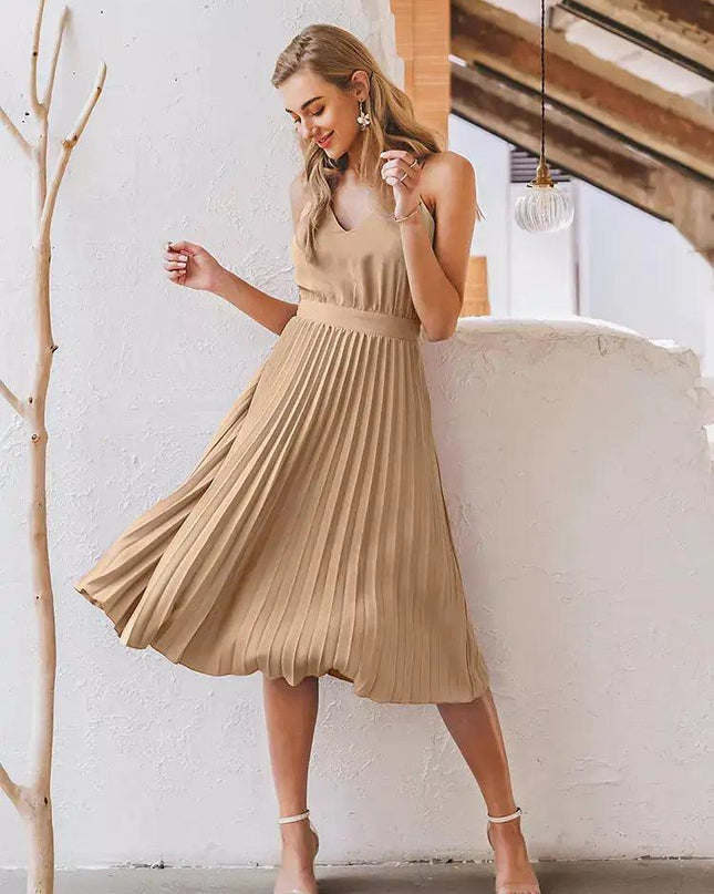 Wonder Pleated Midi Dress