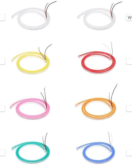 1M 2M 3M 5M 12V Flexible Sign Neon Lights Silicone Tube LED Strip Waterproof USA