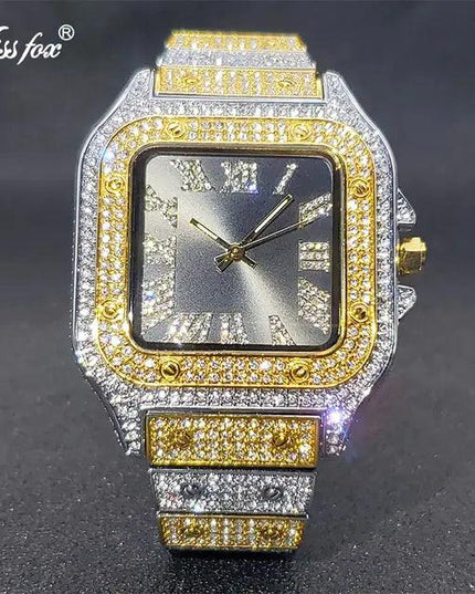 Ice Out Diamond Square Watch
