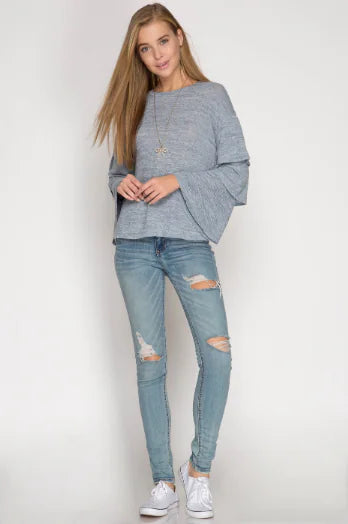 Bell Sleeve Sweater