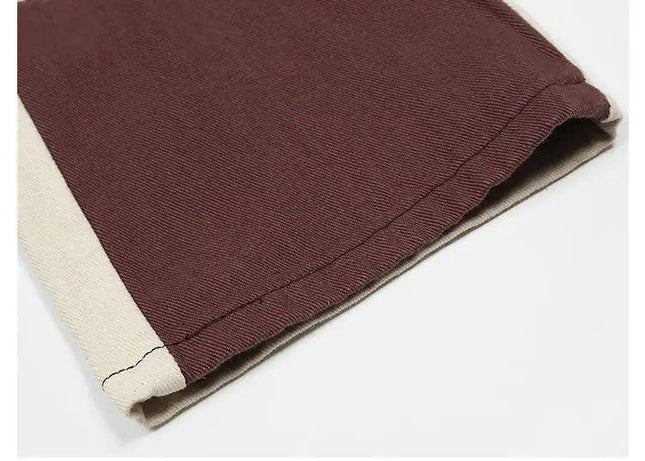 Vintage Colorblock Street Jeans