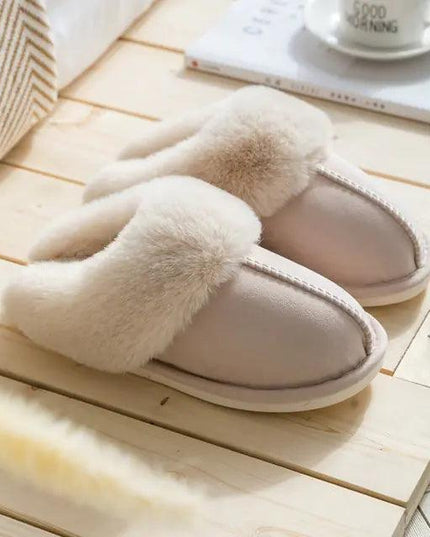 2022 Winter Warm Home Fur Slippers Women