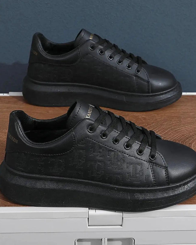 Men Lace-up Thick Sole Casual Sneakers
