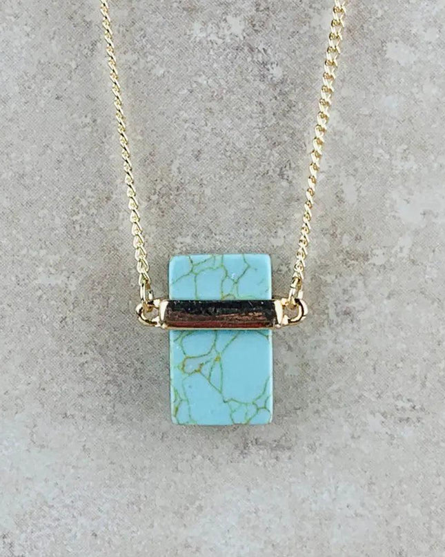 Natural Marble Stone Necklace