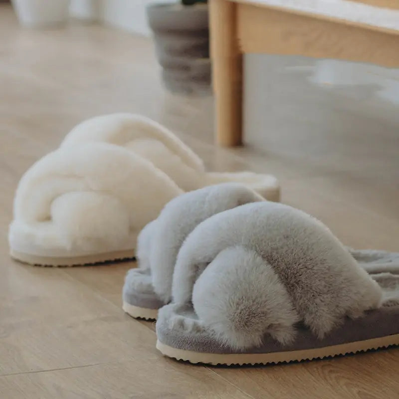 Winter Luxury Fur Slippers