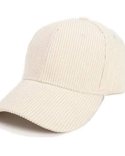 Summer Solid Corduroy Baseball Caps
