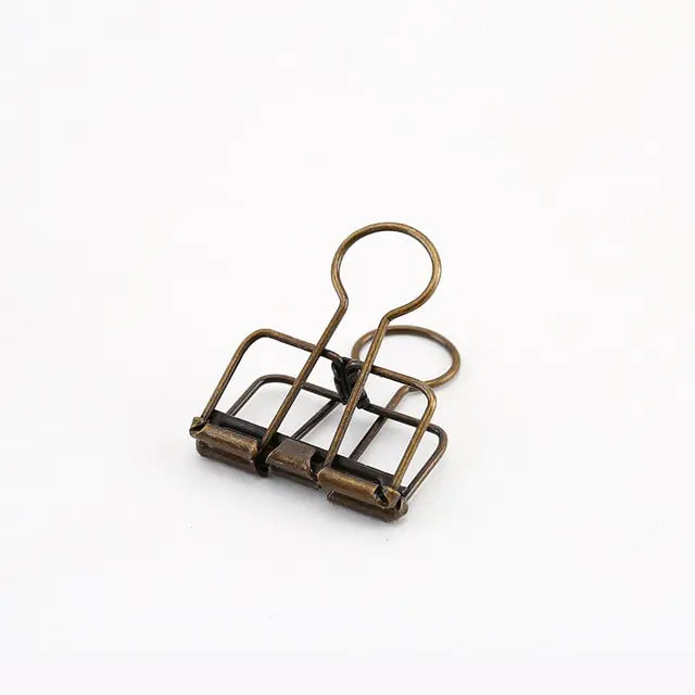 8 Colors Binder Clips Medium Metal Binder Clips