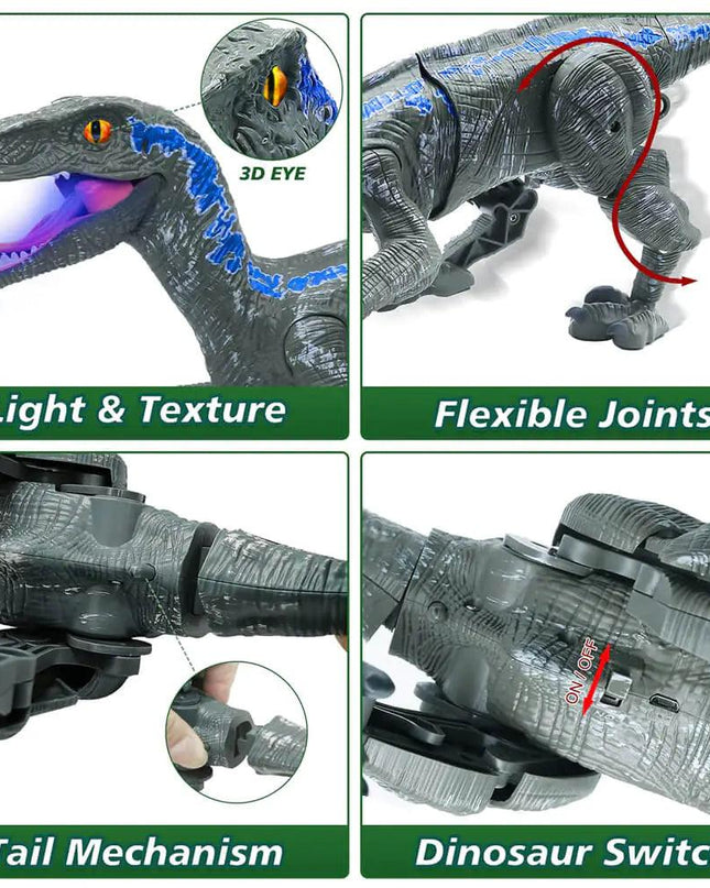 RC Electric Walking Jurassic Dinosaur Simulation Velociraptor