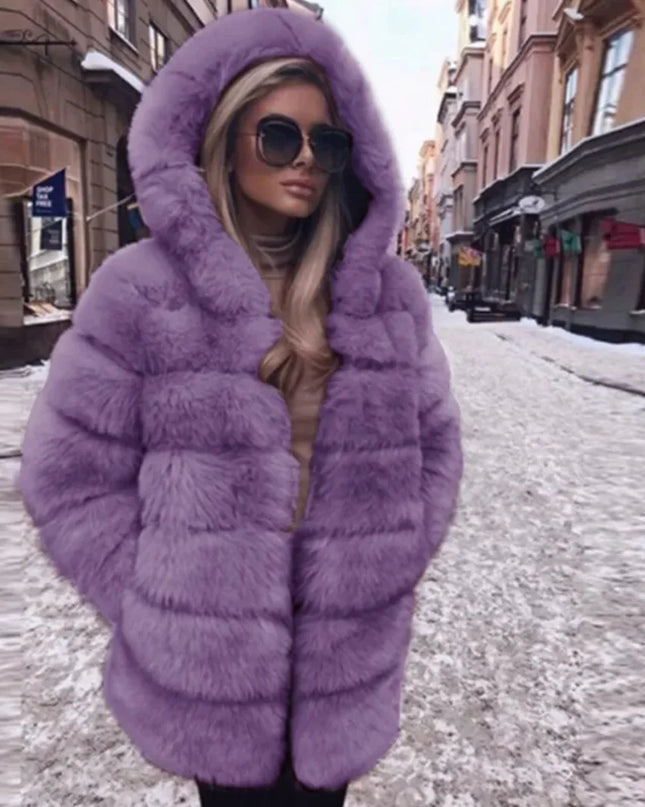 Women's Luxury Faux Fur Jacket