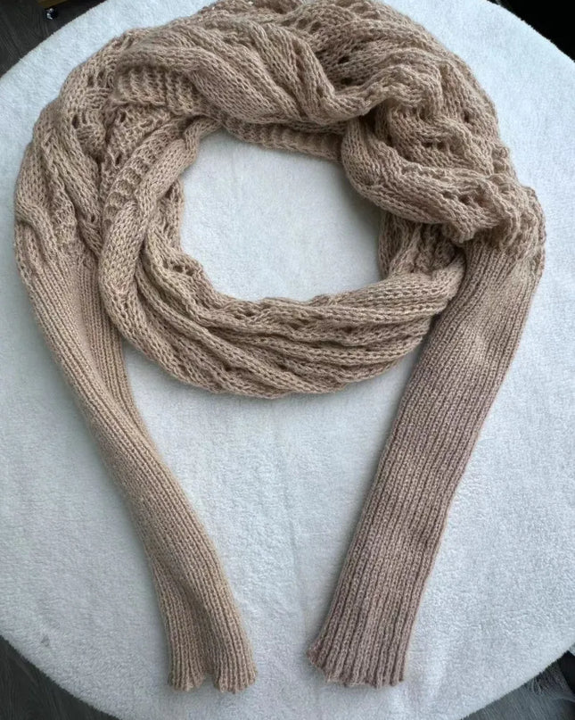 Knitted Double Sleeve Shawl