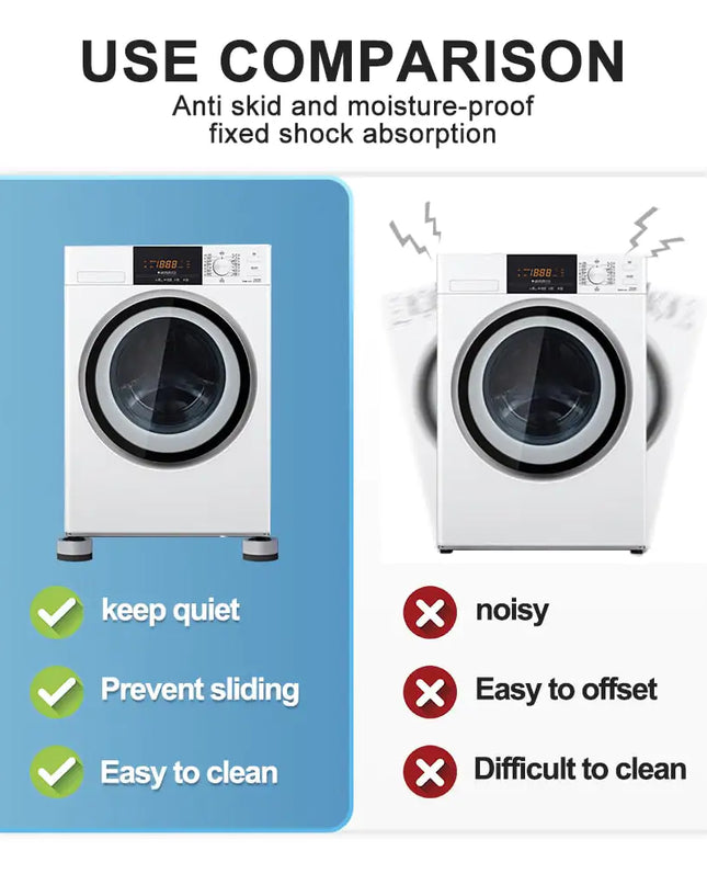 Anti Vibration Rubber Legs Silent Skid Raiser