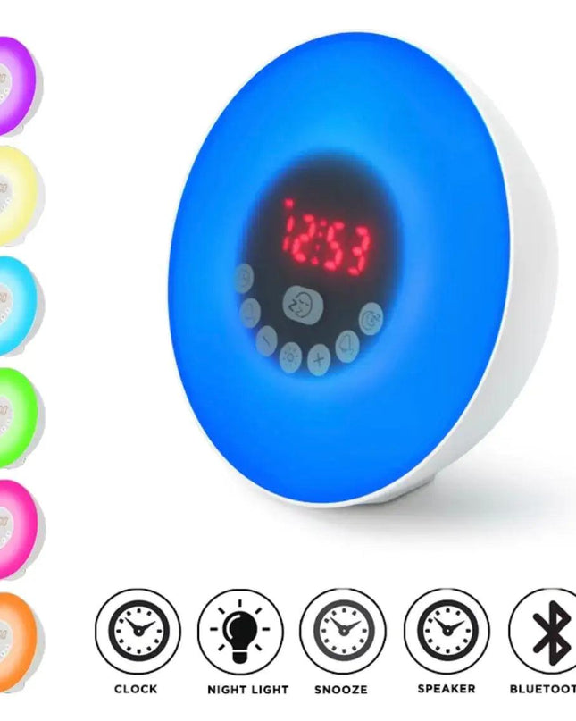 Sunrise Alarm Clock Bluetooth Speaker Lamp