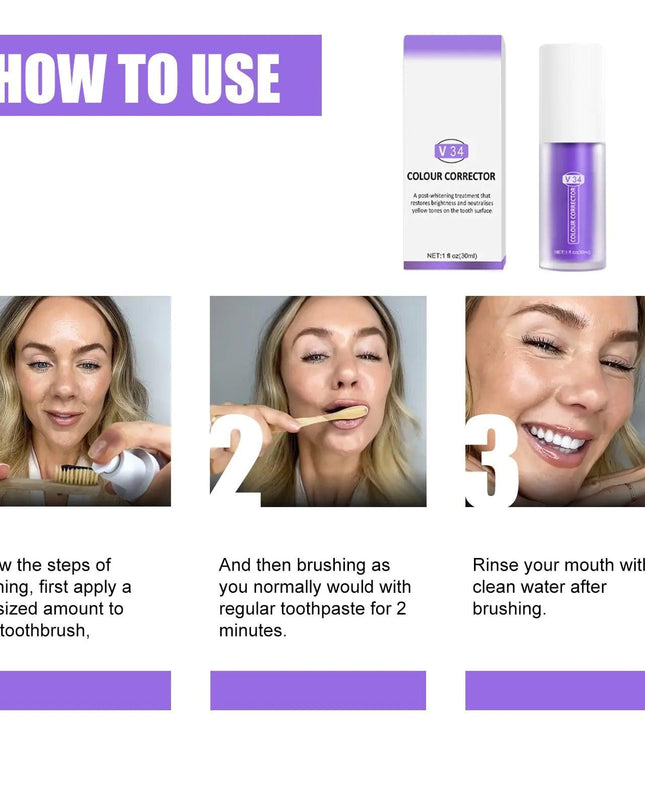 V34 Teeth Whitening Toothpaste