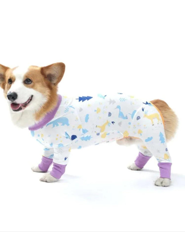 Dog Long Sleeve Homewear Pet Four-legged Clothes