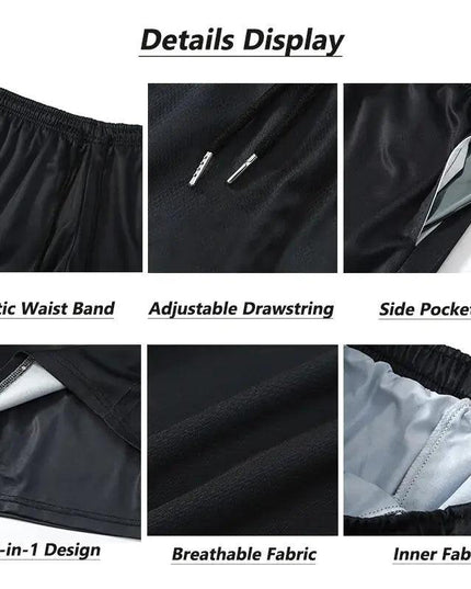 2 in-1 Compression Shorts for Men